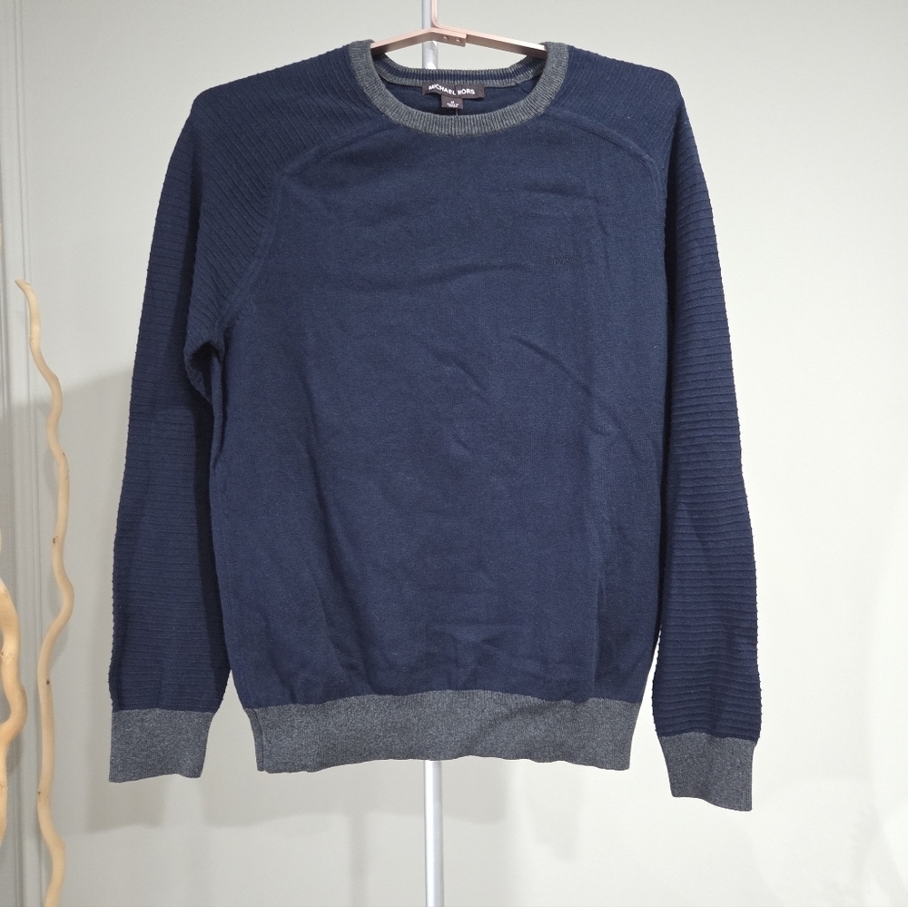 NWT Michael Kors Men's Navy Blue Sweater Sz.M